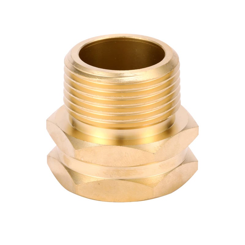 Sanpaint 2 Pack Brass Garden Hose Adapter, 3/4" GHT Female x 3/4" NPT Male Connector,GHT to NPT Adapter Brass Fitting,Brass Garden Hose to Pipe Fittings Connect - Image 5